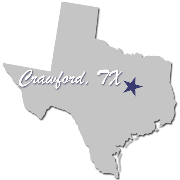 crawford, texas map